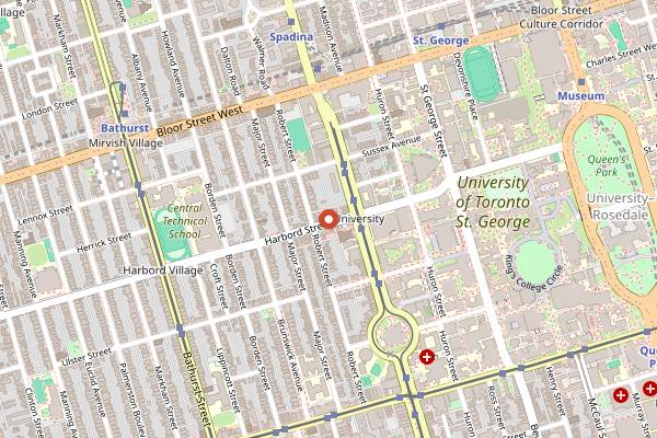 Map showing Dreyfus in Toronto