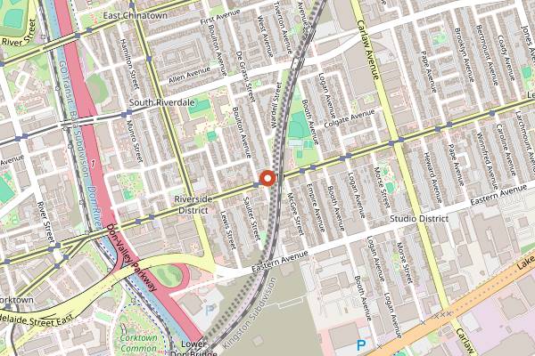 Map showing Bonjour Brioche in Toronto