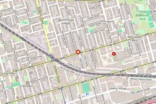 Map showing The Drake Café in Toronto