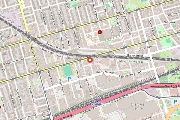 Map showing Mildred's Temple Kitchen in Toronto