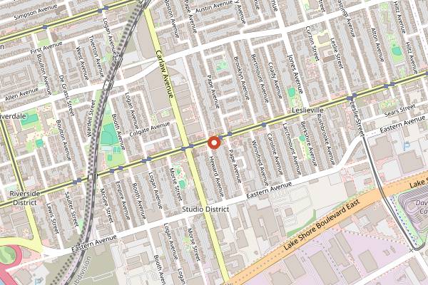 Map showing Pilot Coffee Roasters Te Aro in Toronto