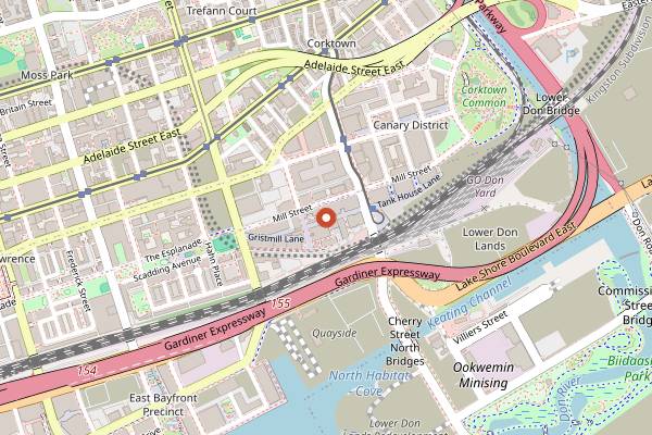 Map showing El Catrin Destileria in Toronto