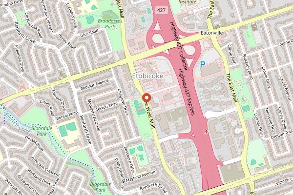 Map showing Reunion Island Coffee in Toronto