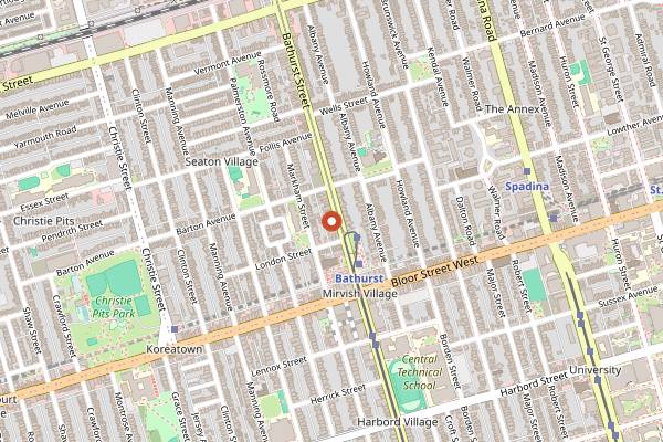 Map showing Nella Cucina in Toronto