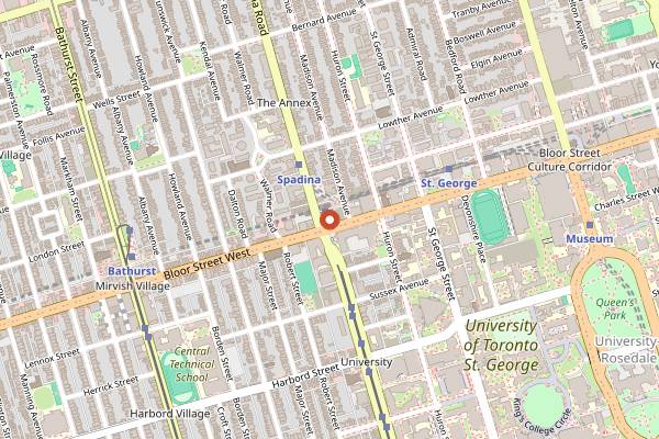 Map showing Fresh on Bloor in Toronto