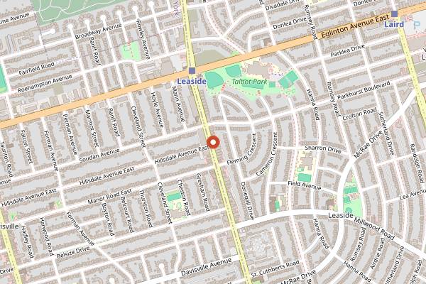 Map showing Indian Street Food Co in Toronto