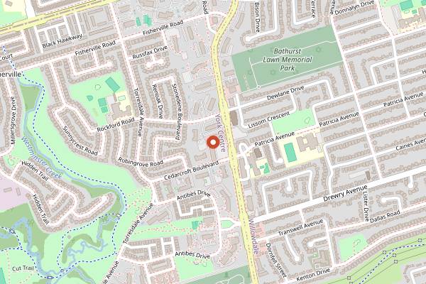 Map showing Tov-Li in Toronto