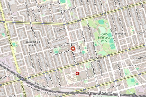 Map showing Bang Bang Ice Cream and Bakery in Toronto