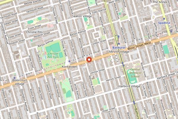 Map showing Hodo Kwaja in Toronto