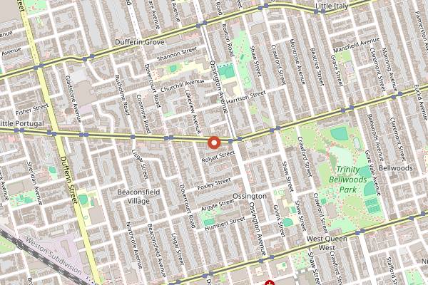 Map showing Get Well in Toronto