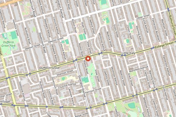 Map showing Bar Isabel in Toronto