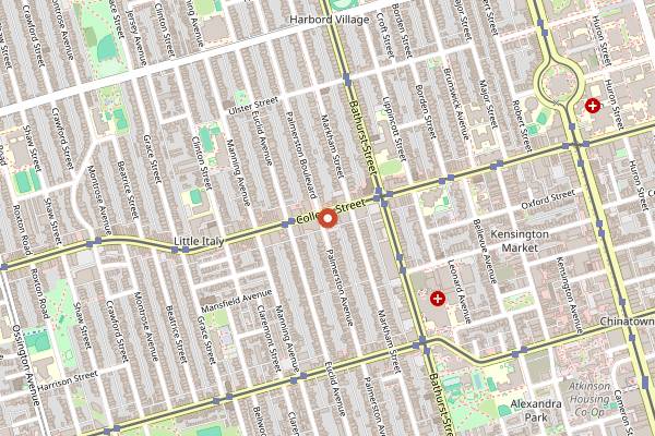 Map showing DaiLo in Toronto