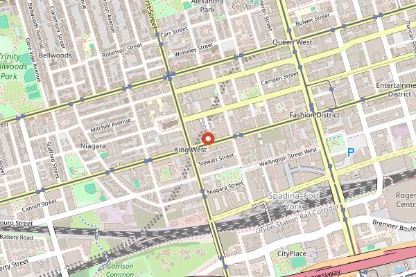 Map showing Lapinou in Toronto