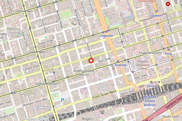 Map showing Pai Northern Thai Kitchen in Toronto