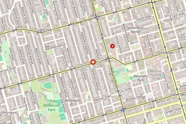 Map showing Patois in Toronto