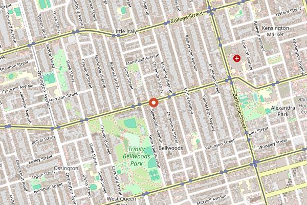 Map showing Archive 909 in Toronto