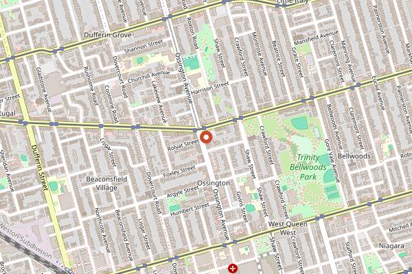 Map showing Salt Wine Bar in Toronto
