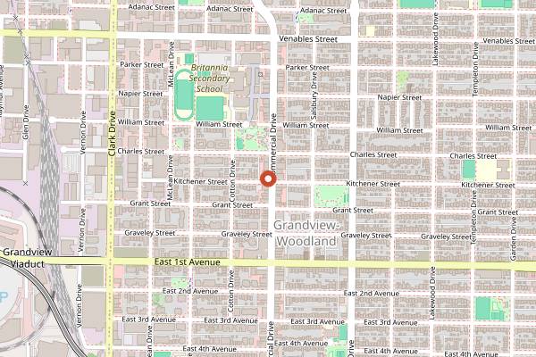 Map showing Livia Sweets in Vancouver