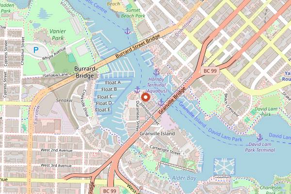 Map showing Sen Pad Thai in Vancouver