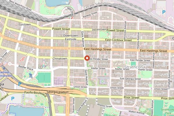 Map showing Barbara in Vancouver