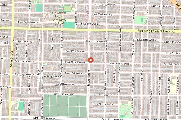 Map showing Masayoshi in Vancouver