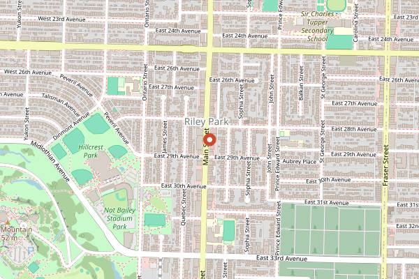 Map showing Chaise in Vancouver