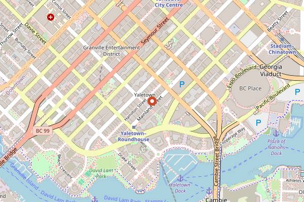 Map showing Dovetail in Vancouver