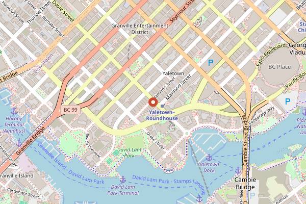 Map showing Capo & The Spritz in Vancouver