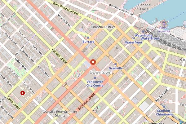 Map showing Prophecy Cocktail Bar in Vancouver
