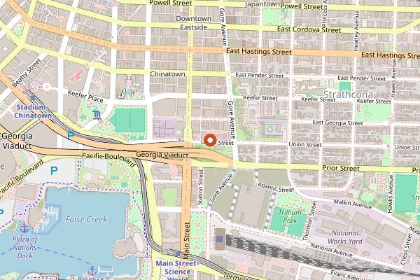 Map showing Bar Gobo in Vancouver