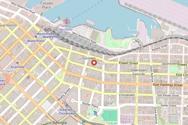 Map showing Is That French in Vancouver