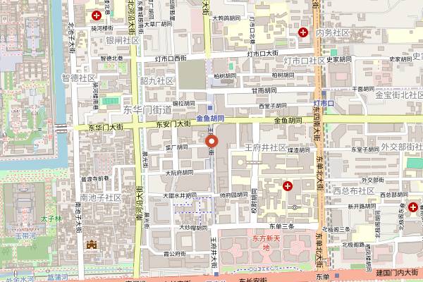 Map showing Mandarin Cake Shop (Wangfujing) in Beijing