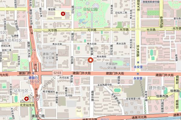 Map showing Sol Sourdough in Beijing