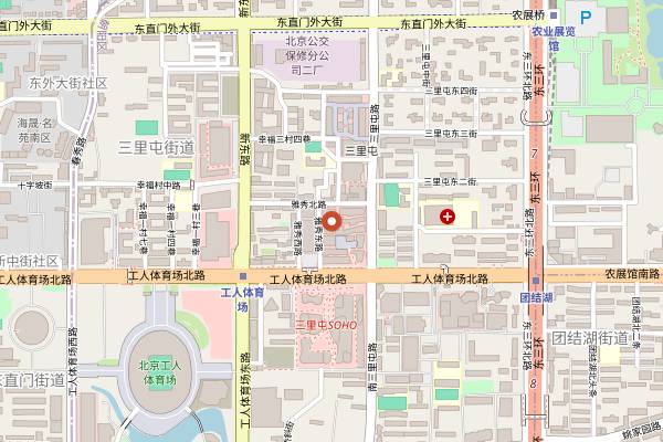 Map showing a BAR of crayon in Beijing