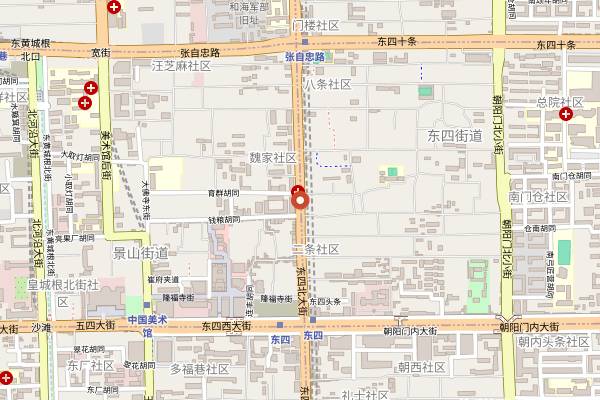 Map showing Golden Weasel in Beijing