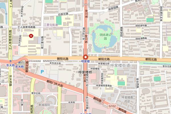 Map showing MEI in Beijing