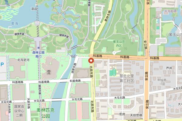 Map showing Jing-A (Xinchenli) in Beijing