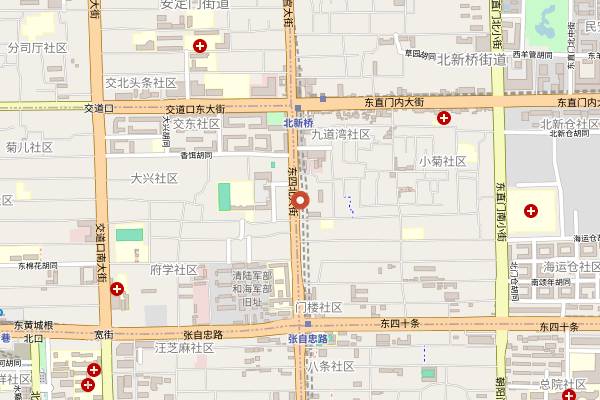 Map showing OVERTONE (Beixinqiao) in Beijing