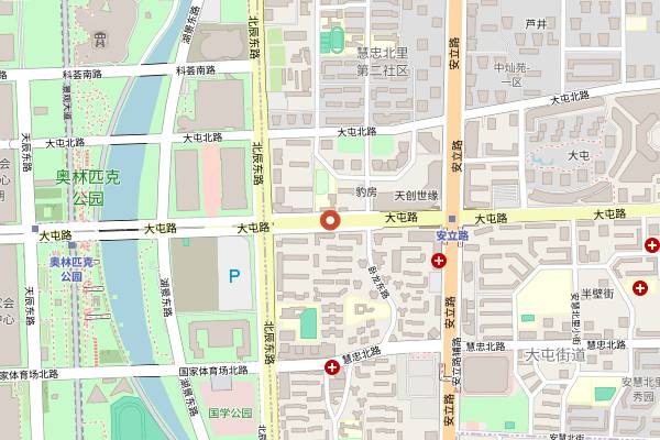 Map showing Peiping Machine (Moonlight Pier) in Beijing