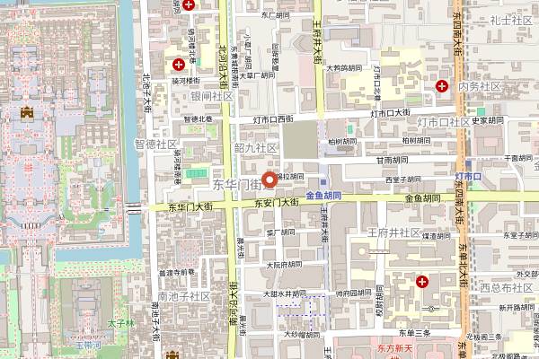 Map showing Beijing Pie (Xila Hutong) in Beijing