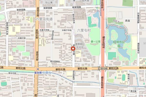 Map showing Dehezhai (Tianshuiyuan) in Beijing
