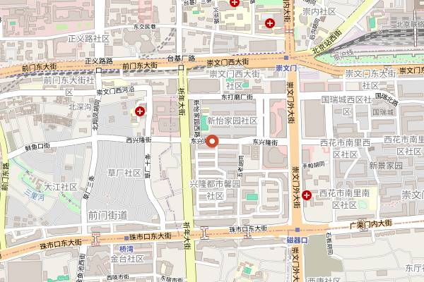 Map showing Fortune Long Beijing Bean Sauce Noodles (East Xinglong Street) in Beijing