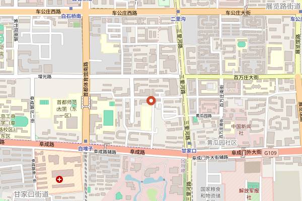 Map showing Ladychai (Ganjiakou) in Beijing
