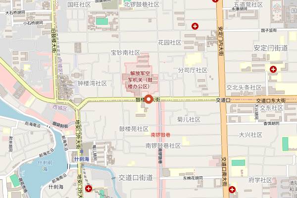 Map showing Cafe by Alba (Gulou) in Beijing