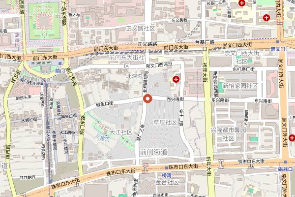 Map showing Fu 3 Coffee (Meishuguan East Street) in Beijing