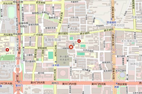 Map showing Mēr Coffee (Xisi) in Beijing