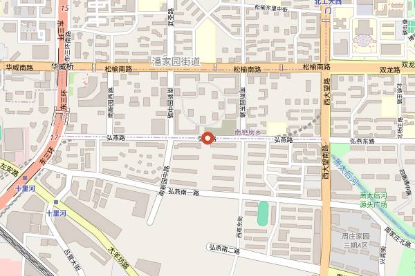 Map showing 106 Restaurant (Shilihe) in Beijing