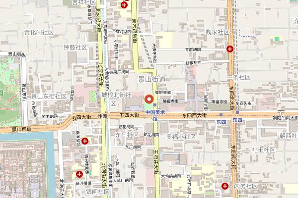 Map showing Dahuaishu Grill in Beijing