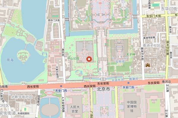 Map showing Hong 0871 in Beijing