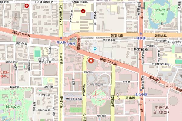 Map showing Tianchumiaoxiang Vegetarian (Chaoyang) in Beijing